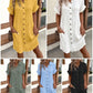 🌞💎Summer Hot Sale 50% OFF:￡14.99‼️✨Women’s Summer Midi Dress – Breezy, Flattering & Effortlessly Chic! Lightweight Button-Down with Pockets 🇬🇧☀️