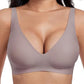 🎉Final 12 Hours- Only ￡9.99!!🌸💕 Jelly Wireless Womens Comfortable Wireless Bras Push Up Bralettes Seamless Tshirts Bras Deep V Everyday Bras