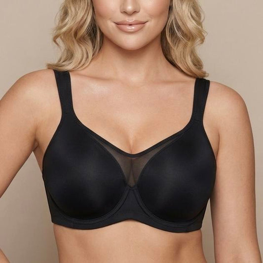 💕Hot Sale Only £8.99!!!💐🖤Women's Elegant Sheer Full Coverage Plus Size Bra