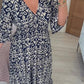 🏖️LAST DAY SALE – ONLY ￡14.99‼️👗Women's Bohemian Casual Print V-neck Waist Wrap Long Dress