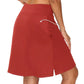 💃LAST DAY 45% OFF：ONLY ￡13.99!!💥Women's Knee Length Skorts Golf Tennis Skirt🎾High Waist Built-In Liner Shorts☁️Stretch Breathable Sport Skort