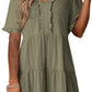🔥2026 Summer Hot Sale 49% OFF🌈Women's V Neck Ruffle Casual A-Line Flowy Swing Shift Dress