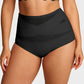 ⚡Last Day Buy 1 Get 3 Packs: Only ￡11.99!!🌸Plus-Size High-Waist Cross Tummy Control Panties✨Soft Stretch Full Coverage Shaping Underwear