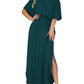 🏖️2026 Summer Hot Sale– Only ￡13.99!!🔥💃Women's Off-Shoulder Ruffled Side-Slit Maxi Dress with Pockets