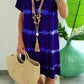 💥🌈2026 Summer Hot Sale 50% OFF: Only ￡14.99‼️ 👗Tie-Dye Striped Short Sleeve T-Shirt Dress✨Soft Flowy Loose Mini Dress Casual Holiday Sundress For Women
