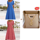 🌴☀️Summer Hot Sale 50% OFF👗💃Women’s V-Neck Short Sleeve Long Dresses✨Soft Flowy Maxi Sundress For Beach Holiday Date Daily Casual🇬🇧