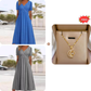 🌴☀️Summer Hot Sale 50% OFF👗💃Women’s V-Neck Short Sleeve Long Dresses✨Soft Flowy Maxi Sundress For Beach Holiday Date Daily Casual🇬🇧