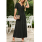 👗2026 Summer Hot Sale 49% OFF🌈 Women's V neck Ankle Length Floral Print Beach Long Flowy  Maxi Dress with Pockets🎀
