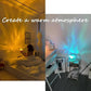🎉Last Day Sale 49% OFF💡Keyora Aurora Dreamscape Projector,Rotating Flame Water Ripple Lamp for Shower, Bathroom, Bedroom Decor💥