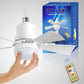 🔥LAST DAY SALE 50% OFF🌀40W LED Ceiling Fan Light – 20.5” Ultra-Quiet with Remote 🎯 | E27 + FREE B22 Adapter 🔌 | For Bedroom 😴, Kitchen 👩‍🍳 & Garage 🛠️ – UK Ready! 🇬🇧