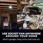 🔥LAST DAY SALE 50% OFF🌀40W LED Ceiling Fan Light – 20.5” Ultra-Quiet with Remote 🎯 | E27 + FREE B22 Adapter 🔌 | For Bedroom 😴, Kitchen 👩‍🍳 & Garage 🛠️ – UK Ready! 🇬🇧