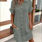 🌞💎Summer Hot Sale 50% OFF:￡14.99‼️✨Women’s Summer Midi Dress – Breezy, Flattering & Effortlessly Chic! Lightweight Button-Down with Pockets 🇬🇧☀️