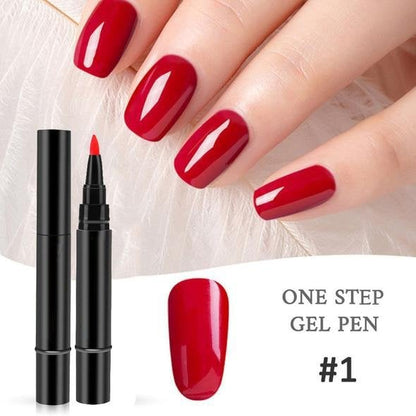 📢📢Limited Time Buy 1 Get 1 Free Only: £9.99‼️💅One Step Nail Gel Pen 🎁Free Gift -Mini Portable UV Nail Lamp✨