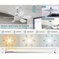 🔥LAST DAY SALE 50% OFF🌀40W LED Ceiling Fan Light – 20.5” Ultra-Quiet with Remote 🎯 | E27 + FREE B22 Adapter 🔌 | For Bedroom 😴, Kitchen 👩‍🍳 & Garage 🛠️ – UK Ready! 🇬🇧
