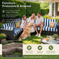 🌀LAST DAY HOT SALE 60% OFF⚡50K+ SOLD🛋️Botanical Patio Sofa Cushion Cover – Stretch, Water-Resistant ✨