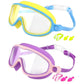 ⏳SUMMER GIFT – ONLY £9.99!!🥽1 Bestselling🏊‍♀️HD children's large frame waterproof and anti-fog swimming goggles