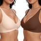 💗LAST DAY SALE 50% OFF⚡50K+ SOLD💕 Jelly Wireless Womens Comfortable Wireless Bras Push Up Bralettes Seamless Tshirts Bras Deep V Everyday Bras