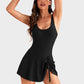 📢👙SUMMER HOT SALE £12.99!!💥50K+ SOLD!💃Women's One Piece Tummy Control Tie Knot Swimsuit 3