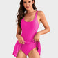📢👙SUMMER HOT SALE £12.99!!💥50K+ SOLD!💃Women's One Piece Tummy Control Tie Knot Swimsuit 3