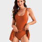 📢👙SUMMER HOT SALE £12.99!!💥50K+ SOLD!💃Women's One Piece Tummy Control Tie Knot Swimsuit 3