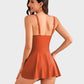 📢👙SUMMER HOT SALE £12.99!!💥50K+ SOLD!💃Women's One Piece Tummy Control Tie Knot Swimsuit 3