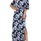 🏖️2026 Summer Hot Sale– Only ￡13.99!!🔥💃Women's Off-Shoulder Ruffled Side-Slit Maxi Dress with Pockets