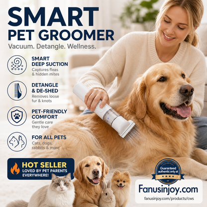 🏆🪮LIMITED-TIME 60% OFF: ONLY £13.99‼️🐶Electric Pet Grooming Comb｜Keep your furry friends away from mites, fleas and tangled fur！🐱