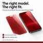 ⏳Last Day Hot Sales - Just ￡10.99🔥Red Shimmer Privacy Tempered Glass Screen Protector for iPhone