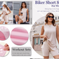 💗LAST DAY SALE 60% OFF⚡50K+ SOLD💕Women’s Sleeveless 2-Piece Lounge Set✨Split Hem Shorts Matching Travel Resort Outfit🌴
