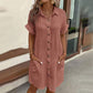 🌞💎Summer Hot Sale 50% OFF:￡14.99‼️✨Women’s Summer Midi Dress – Breezy, Flattering & Effortlessly Chic! Lightweight Button-Down with Pockets 🇬🇧☀️