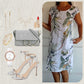 🍃LAST DAY SPECIAL PRICE ￡14.99⚡50K+ SOLD💕👗Casual Printed Dress with Pockets✨Soft Loose Midi Sundress With Side Pockets Beach Holiday Commute Outfit UK🇬🇧 | Free Smile Face Necklace Gift🎁