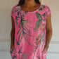 🍃LAST DAY SPECIAL PRICE ￡14.99⚡50K+ SOLD💕👗Casual Printed Dress with Pockets✨Soft Loose Midi Sundress With Side Pockets Beach Holiday Commute Outfit UK🇬🇧 | Free Smile Face Necklace Gift🎁