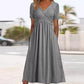 🌴☀️Summer Hot Sale 50% OFF👗💃Women’s V-Neck Short Sleeve Long Dresses✨Soft Flowy Maxi Sundress For Beach Holiday Date Daily Casual🇬🇧