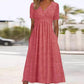 🌴☀️Summer Hot Sale 50% OFF👗💃Women’s V-Neck Short Sleeve Long Dresses✨Soft Flowy Maxi Sundress For Beach Holiday Date Daily Casual🇬🇧