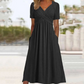 🌴☀️Summer Hot Sale 50% OFF👗💃Women’s V-Neck Short Sleeve Long Dresses✨Soft Flowy Maxi Sundress For Beach Holiday Date Daily Casual🇬🇧
