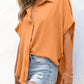 ⏳2026 Summer Hot Sale 60% OFF: Only £13.99!!💥👚Women's Casual V Neck Button Down Shirts Solid Short Sleeve Blouses💐Soft Breathable Basic Shirt For Office Holiday Daily Outfit🇬🇧