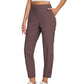 🌞👖2026 SUMMER HOT SALE £13.99!!💥50K+ SOLD🌞Women’s Fitted High-Waisted Zip-Pocket Trousers - 👖Lightweight, Breathable, Soft 26\"/27\" Ankle Pants with Zipper Pockets