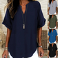 🔥SUMMER HOT SALE £11.99!!💥50K+ SOLD‼️👕Fashion Loose Solid Color Short Sleeve Top☁️Soft Breathable Basic Tee All-Match Casual Blouse For Commute Holiday UK🇬🇧