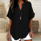 🔥SUMMER HOT SALE £11.99!!💥50K+ SOLD‼️👕Fashion Loose Solid Color Short Sleeve Top☁️Soft Breathable Basic Tee All-Match Casual Blouse For Commute Holiday UK🇬🇧