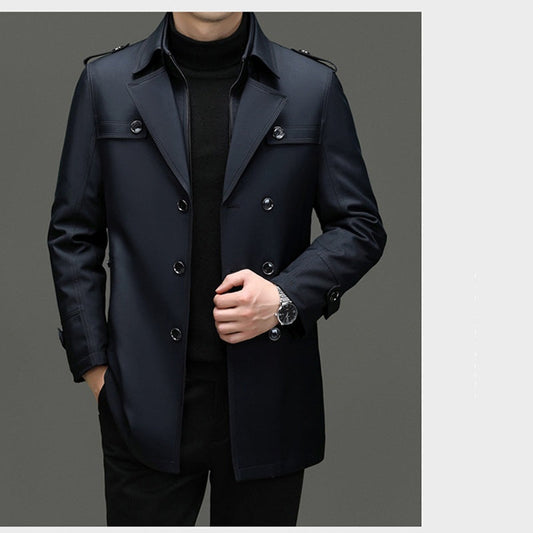 ⏰Black Friday Mega Deal – 60% off!🧥 Men's Medium-Length Trench Coat with Detachable Inner | Timeless Style & Everyday Versatility ✨