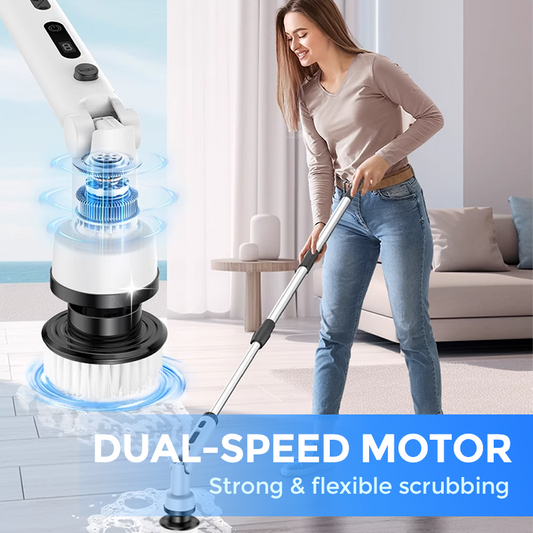 🔥 LIMITED-TIME 50% OFF! ✨ 🥳🧽Multi‑Function Electric Brush – IPX7 waterproof, dual speed. Interchangeable heads. Effortless grime removal. 🛡️⚡