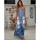📢📢LAST DAY SALE – ONLY ￡13.99!!🔥☀️V-Neck Sleeveless Retro Printed Maxi Dress For Women💃Loose Flow Casual Beach Long Gown