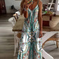 📢📢LAST DAY SALE – ONLY ￡13.99!!🔥☀️V-Neck Sleeveless Retro Printed Maxi Dress For Women💃Loose Flow Casual Beach Long Gown