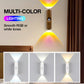 ⏰Last Day Special Price ￡8.99!!⏰Smart LED Motion Sensor Night Light, Dimmable RGB Color Changing Wall Lamp, USB Rechargeable Gradient Magnetic Stick-on Ambient Light for Bedroom, Hallway, Entryway Home Lighting Decor Accessories