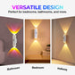 ⏰Last Day Special Price ￡8.99!!⏰Smart LED Motion Sensor Night Light, Dimmable RGB Color Changing Wall Lamp, USB Rechargeable Gradient Magnetic Stick-on Ambient Light for Bedroom, Hallway, Entryway Home Lighting Decor Accessories