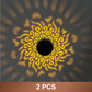 💥Last Day :  Only £7.99!!💥🌞💡Solar Mandala Wall Light Outdoor Garden Fence Projector Lamp Patio Ambient Decor