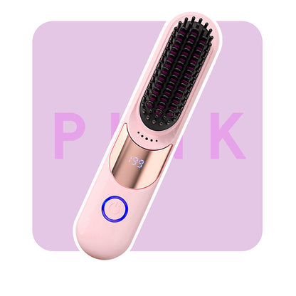 💗LAST DAY SALE 60% OFF⚡50K+ SOLD💕💇‍♀️3-Temp Ionic Straightening Comb – Anti-scald design, gentle on hair. Adds shine, reduces frizz. Perfect for safe daily styling. 🌸🛡️