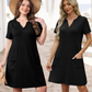 🔥LAST DAY SALE: ONLY ￡15.98!!💃Women's Elegant V-Neck Summer Vacation Dress