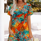 🔥LAST DAY SALE: ONLY ￡15.98!!💃Women's Elegant V-Neck Summer Vacation Dress