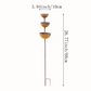 🦜 Last Day Special Price £9.99! ⚡️🌿3-Tier Rustic Metal Bird Feeder & Drinker Stake🐦Ground Plug Design Dual-Use Seed Tray Bird Bath For Garden Yard